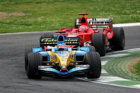 Alonso Schumacher Imola F1 2005