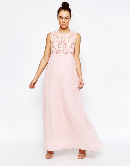 Maxi Vestido Premama Rosa