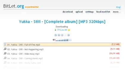 WeStream, streaming de música de torrents