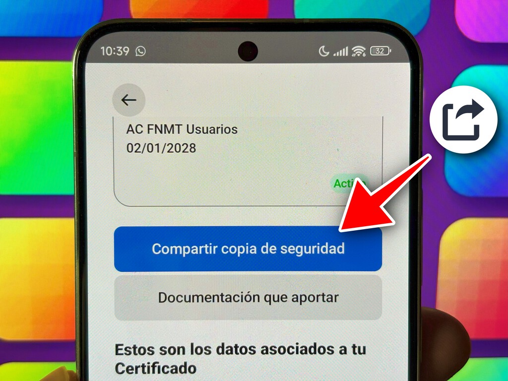 Cómo exportar el certificado digital desde Android a otro móvil o al ordenador 