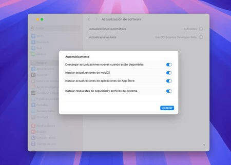 Actualizaciones automáticas Mac