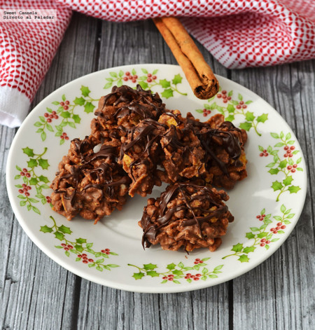 Enjambres de chocolate con canela y jengibre. Receta de Navidad