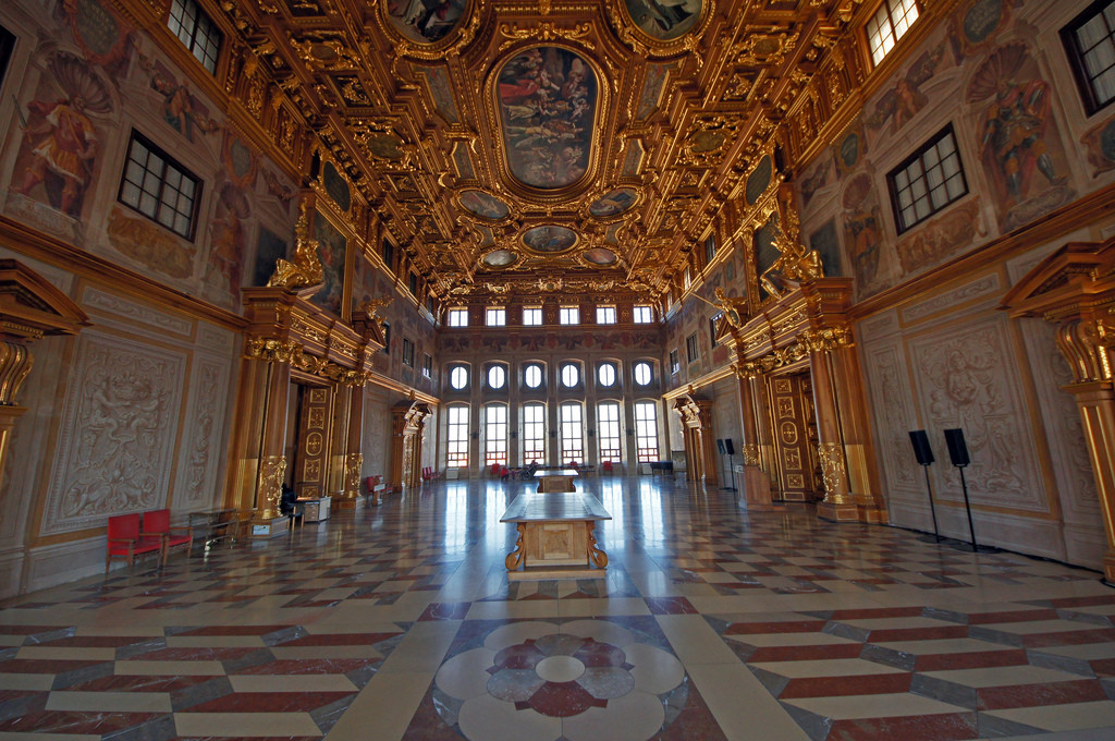 El gran Salón Dorado del Ayuntamiento de Ausburgo