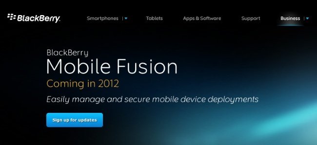 blackberry rim mobile fusion seguridad