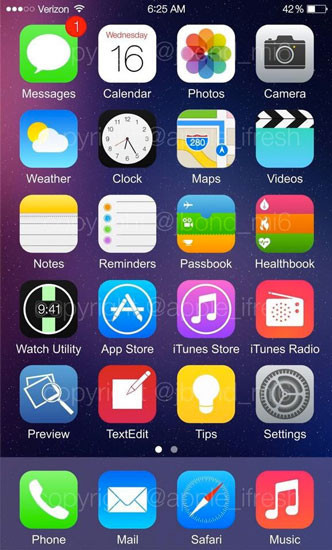 Algunas filtraciones de iOS 8 y su nuevo software
