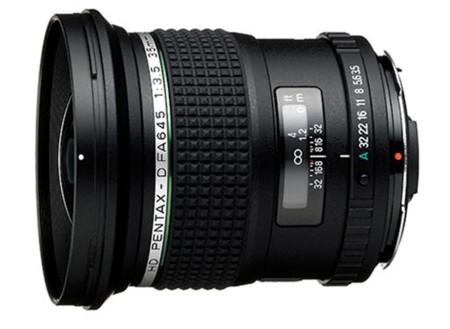 Nuevo objetivo Pentax 35mm para cámaras de formato medio digital