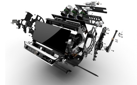 Bentley nos muestra las entrañas de su pantalla rotativa: una obra de ingeniería de 153 piezas y dos motores