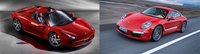 Porsche 911 y Ferrari 458 Italia Spider presentados el mismo día. ¿Casualidad?