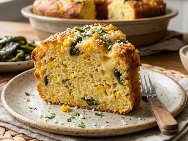 Cómo hacer un pan de elote y rajas con queso, queda esponjosito y es perfecto para desayunar
