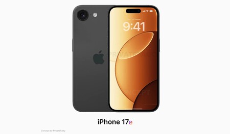 Concepto de iPhone 17e con Dynamic Island por @privatetalky