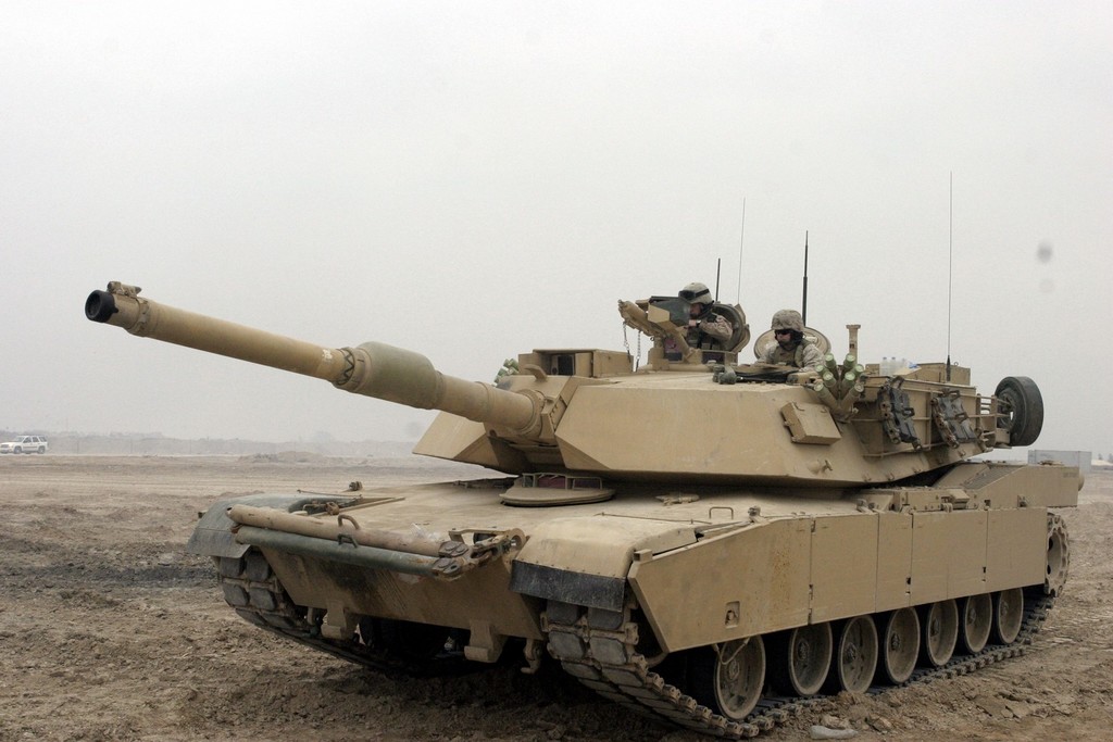 M1a1 Abrams Tank In Camp Fallujah
