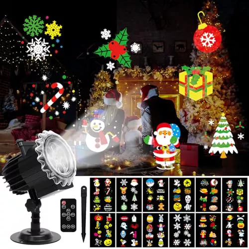 ROVLAK Proyector Navidad Exterior e Interior
