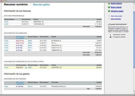 Mejoras en Factura Directa