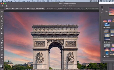Adobe Photoshop promete crear perfectas puestas de sol fake gracias a su nueva herramienta de 'Reemplazo de cielo'
