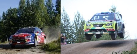 Hirvonen y Loeb siguen con su increíble batalla en Finlandia