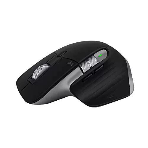 Logitech MX Master 3S para Mac, ratón inalámbrico Bluetooth con desplazamiento ultrarrápido, ergonómico, 8K DPI, seguimiento de cristal, clics silenciosos, USB-C, Apple, iPad, gris espacial Logitech MX Master 3S para Mac, ratón inalámbrico Bluetooth con desplazamiento ultrarrápido, ergonómico, 8K DPI, seguimiento de cristal, clics silenciosos, USB-C, Apple, iPad, gris espacial