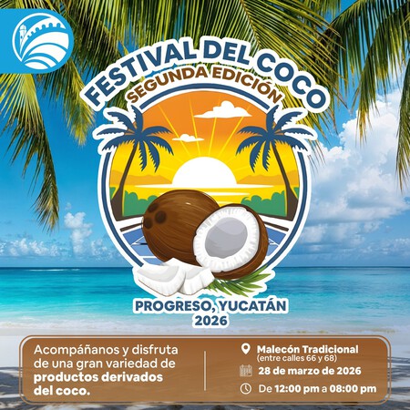 Yucatán se llena de sabor: fecha y ubicación del Festival del Coco 2026 