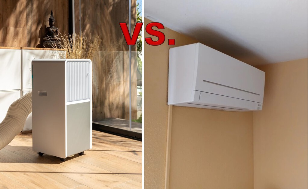 Aire acondicionado portátil o de pared: qué refresca más si los dos prometen la misma potencia   