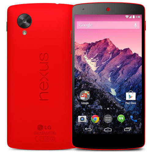 Nexus 5 rojo brillante