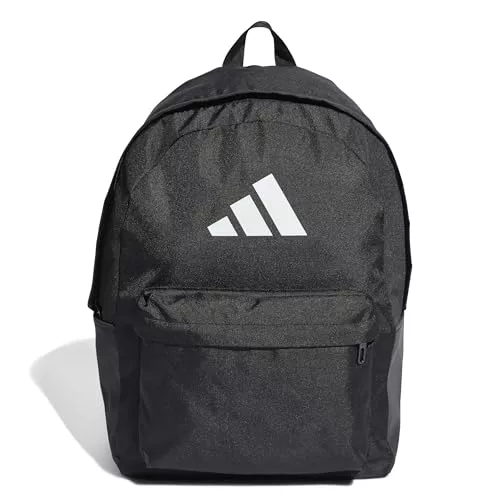 adidas Unisex adulto Classic 3Bars Backpack, Black/White, One Size