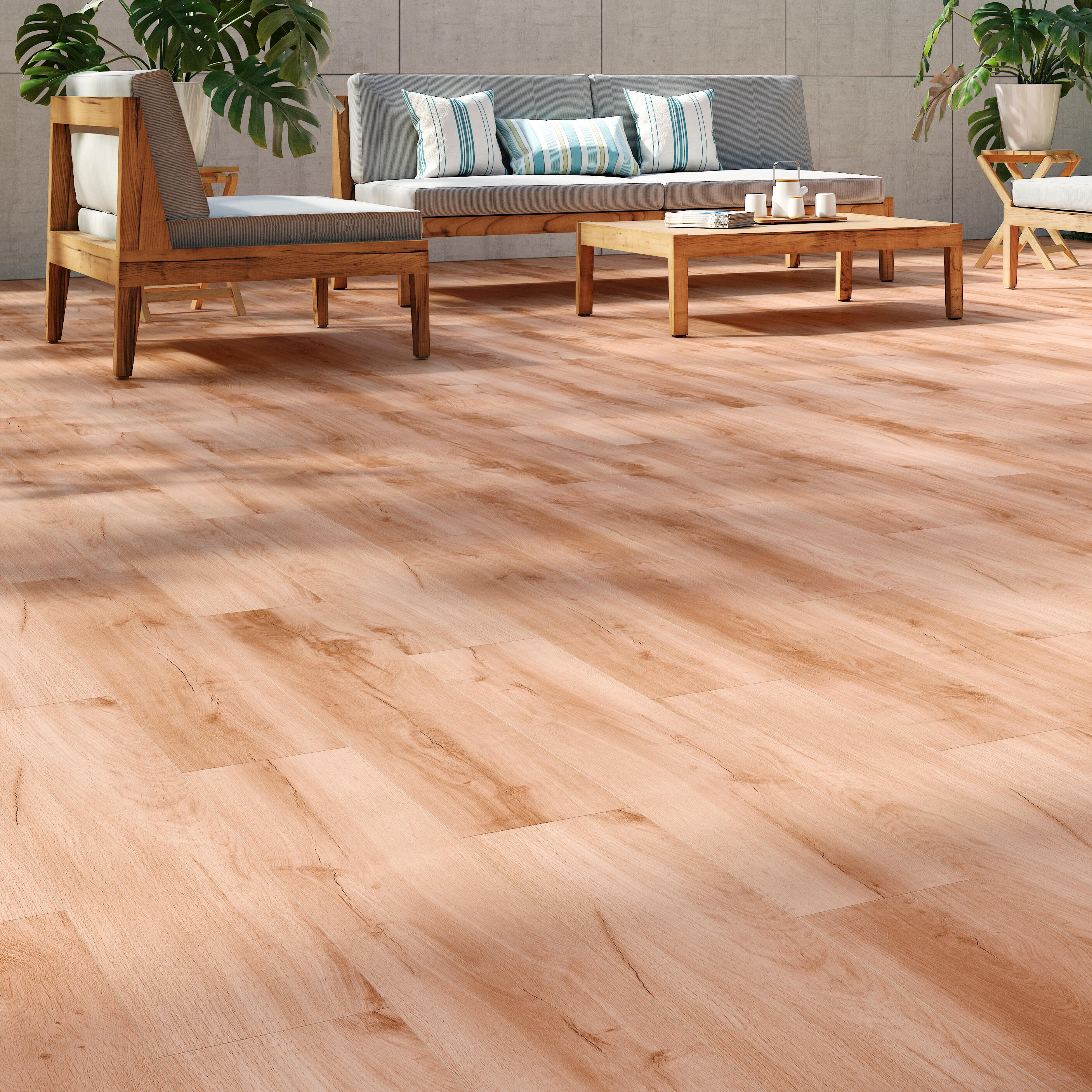 Suelo porcelánico Harmony Zaragoza efecto madera natural 20x120 cm C3 ARTENS
