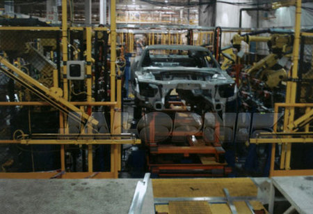 La cadena de montaje del Chevrolet Camaro