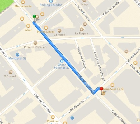 apple maps calle nicaragua