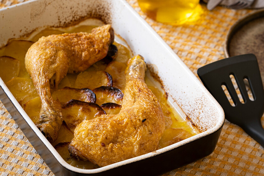 Muslos de pollo al horno: receta de Karlos Arguiñano