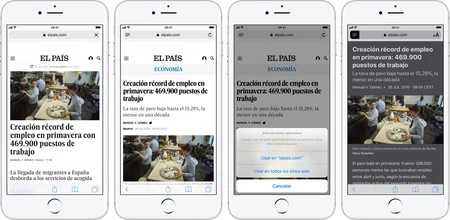 Safari iOS リーダー