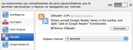 Extensiones para Safari 5, la lista sigue aumentando