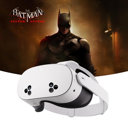 Meta Quest 3S 128 GB — Llévate el Juego Batman: Arkham Shadow y Disfruta de 3 Meses de Prueba de Meta Quest+ — Gafas de Realidad Virtual Todo en uno
