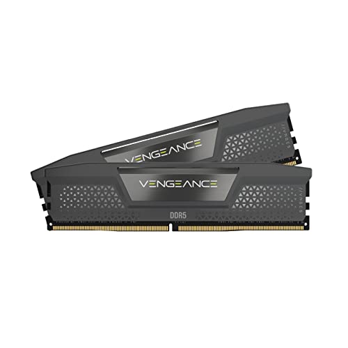 CORSAIR Memoria de ordenador Vengeance DDR5 RAM 32 GB (2 x 16 GB) 6000 MHz CL36 compatible con AMD Expo iCue, gris (CMK32GX5M2E6000Z36), gris
