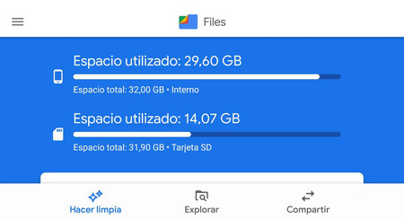 Google Files Go se pone guapo con Google Material Theming y pierde el "Go" del nombre 