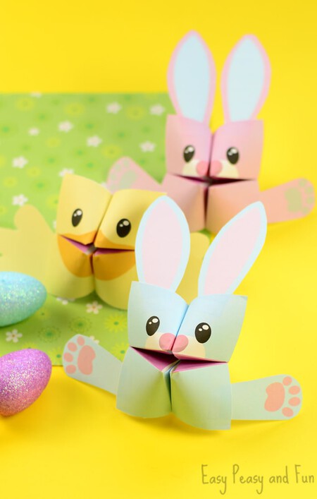 Adorable Printable Easter Cootie Catchers