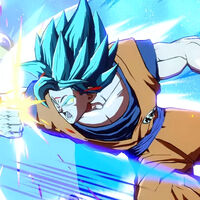 No pasa en el anime. Un villano de Dragon Ball Super era tan débil que Goku pasó de Super Saiyan Blue a Super Saiyan normal para pelear con él 