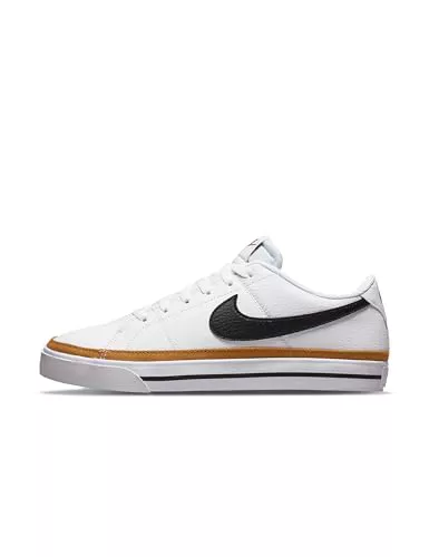 Nike Calzado de Tenis para Mujer Court Legacy Next Nature, White/Black-Desert Ochre-Team Orange, 39 EU