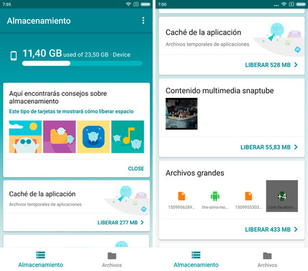 Files Go Liberar Espacio Android