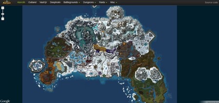 World of MapCraft lleva las tierras de 'World of Warcraft' a Google Maps