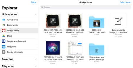 グラディス iCloud ドライブ