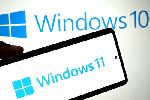 Windows 10 e Windows 11 logo. Créditos: SOPA Images/GettyImages