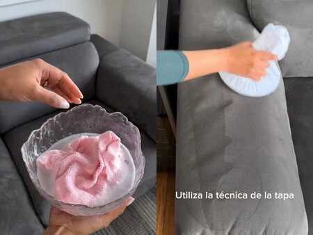 Dos Expertos En Limpieza Estan De Acuerdo Para Limpiar El Sofa Solo Necesitas Una Taza De Agua Un Chorrito De Vinagre Blanco Y Una Cucharada De Detergente