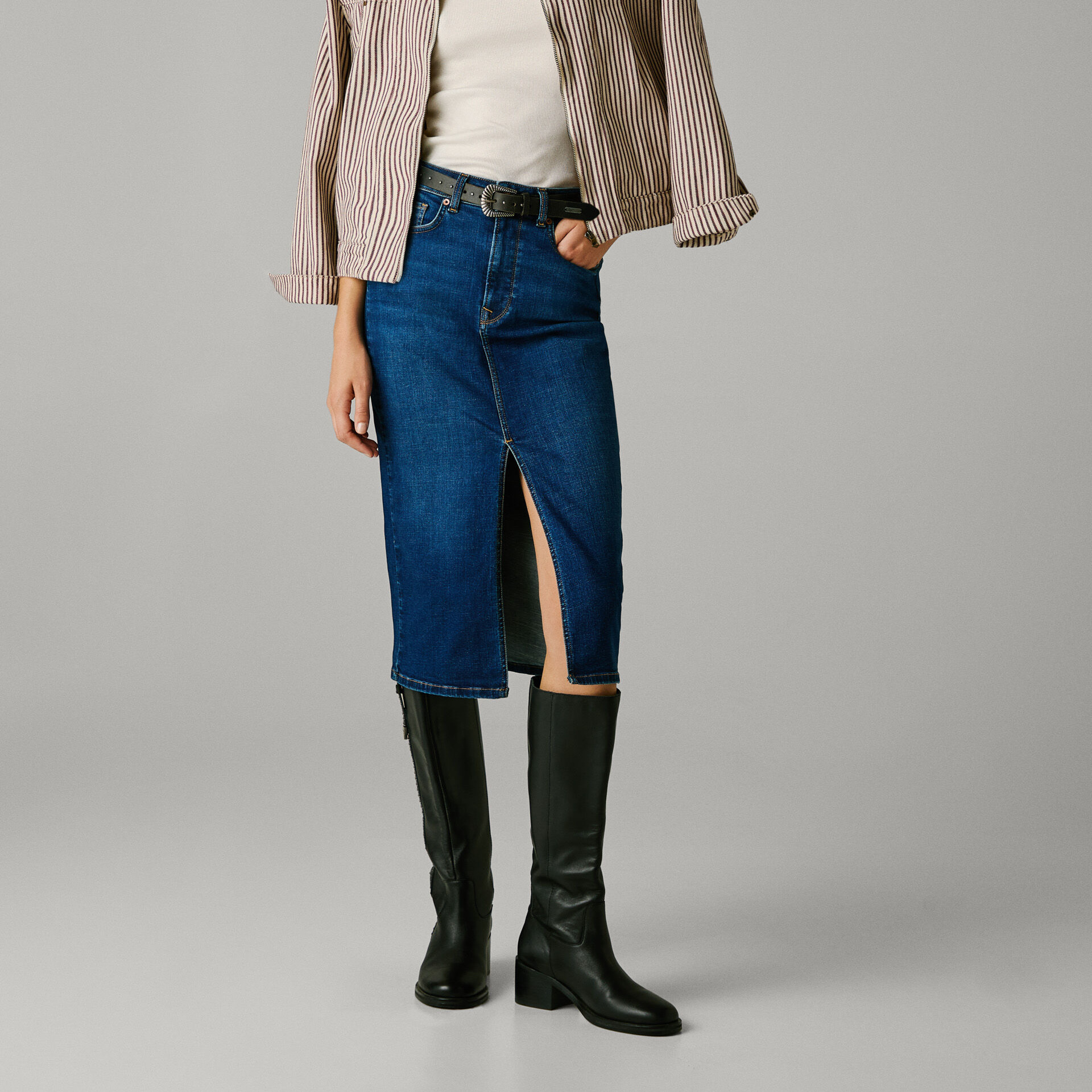 Falda midi denim fit slim
Pepe Jeans