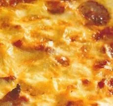 Pastel de beicon con queso