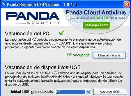 Panda USB Vaccine, una ayuda para mejorar la seguridad de los puertos USB