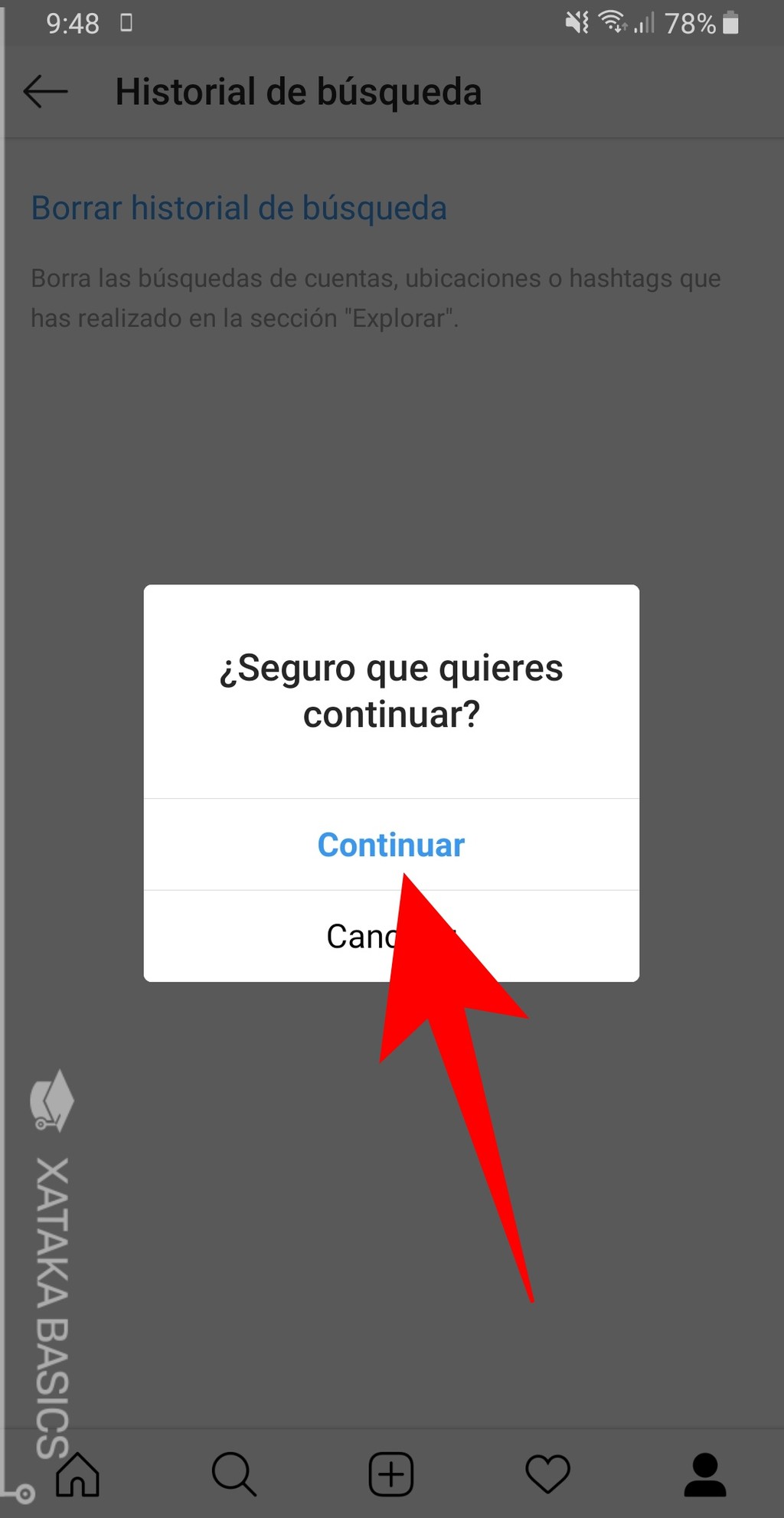 Cómo borrar el historial de tus búsquedas en Instagram