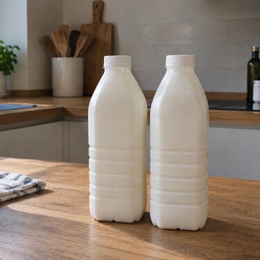 No tires las botellas de leche: con unos cortes puedes convertirlas en farolillos para iluminar la terraza 