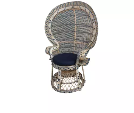 Sillon De Exterior De Fibra Natural Peacock Marron