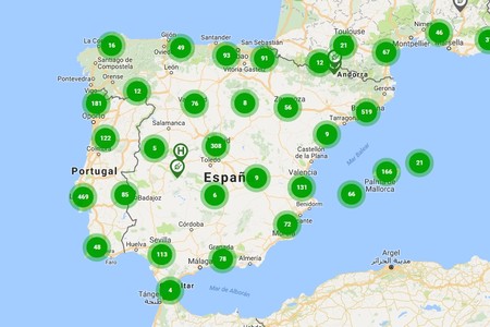Mapa Electricos Espana