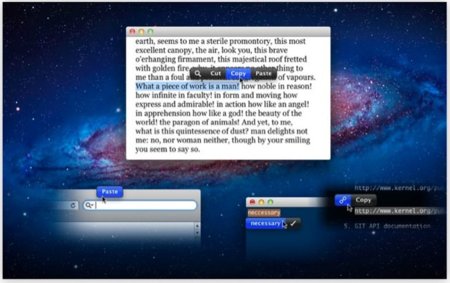 PopClip, usando el sistema de copiar y pegar de iOS en OS X