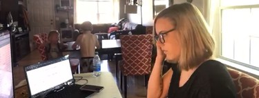 Dos horas de teletrabajo con niños resumidas en 24 segundos: el vídeo viral que muestra la realidad de muchas familias
